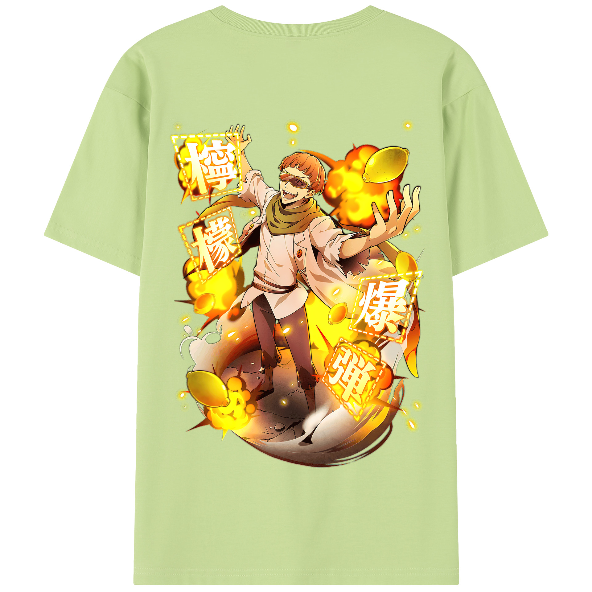 （画像用） 文豪ストレイドッグス Bungo Stray Dogs 綿100％半袖Tシャツ（背面プリント）